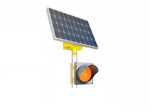 Cветофор односторонний солнечный Т7.2 LED 300мм (RL-108-SolStation T100/65) - фото 4618