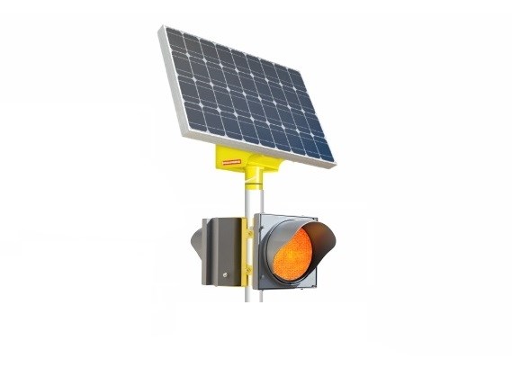 Cветофор двухсторонний солнечный  Т7.2 LED 300мм (RL-808-Solstation T100/65) - фото 4619