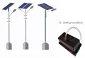 Уличный светильник 20Вт SL-20/200/120*12G на солнечной электростанции (АКБ в грунт) 171-11222